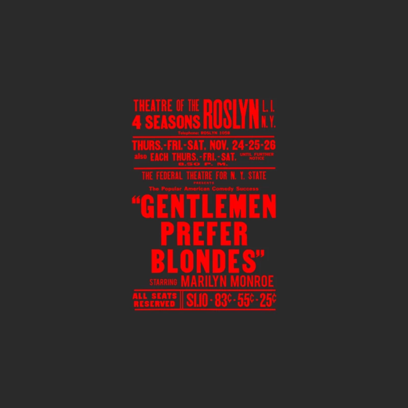 Gentlemen Prefer Blondes Baseball Cap