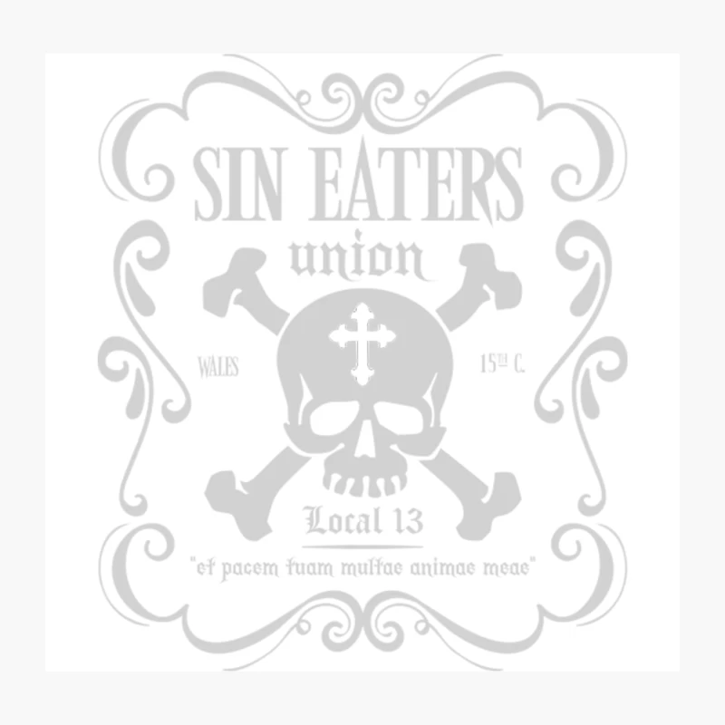 Sin Eater_s Union, non distressed Throw Pillow