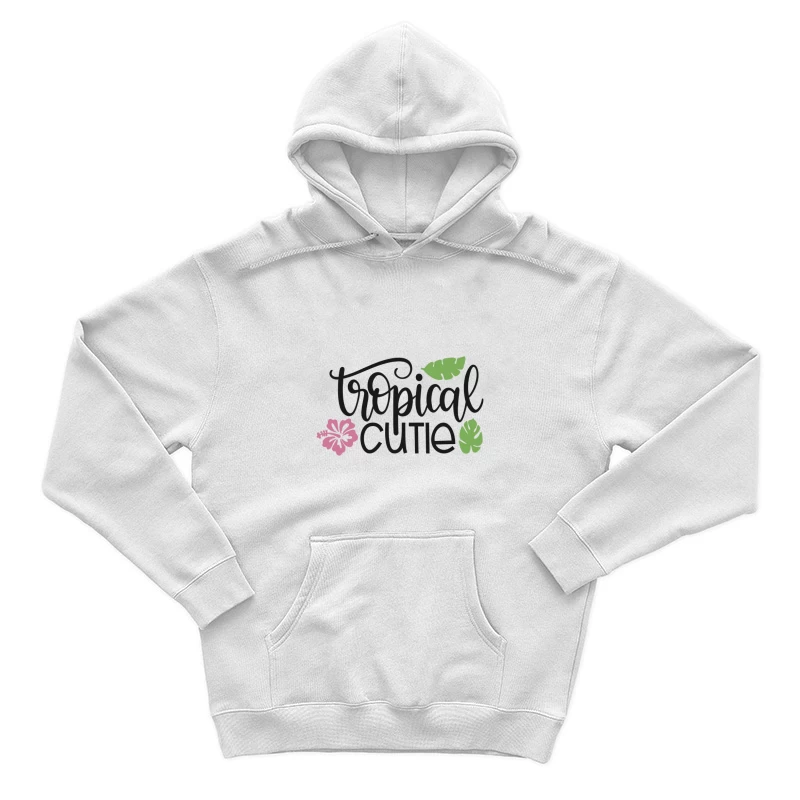 Design Tropical avec Fleurs et Feuilles Homme Sweat à capuche