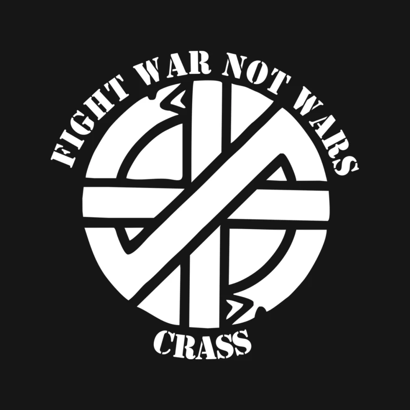 Crass Fight War Not Wars Anarcho Punk Rock Mouse Pad