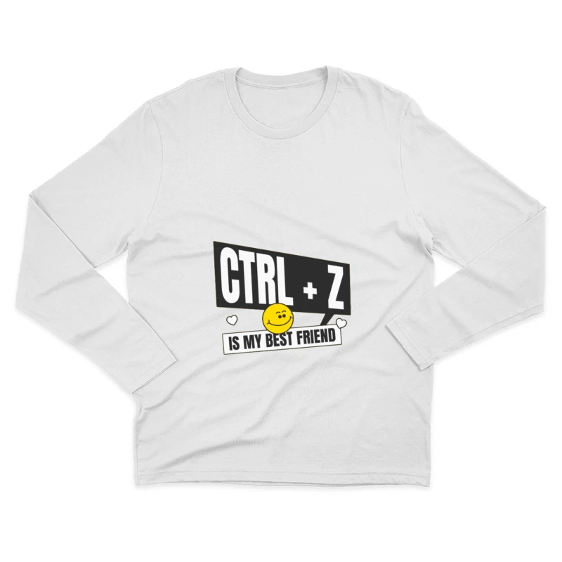 Joie d'annuler avec Smiley Homme Manches Longues T-Shirt