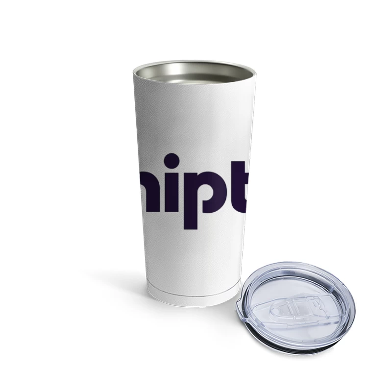 Shipt Modern Minimalist Logo with Green Hanger Icon Travel Mug