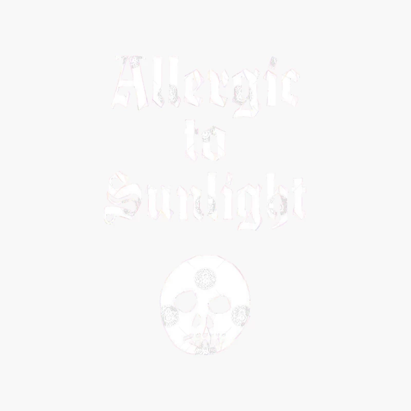 Allergic To Sunlight Cotton Tote Bag