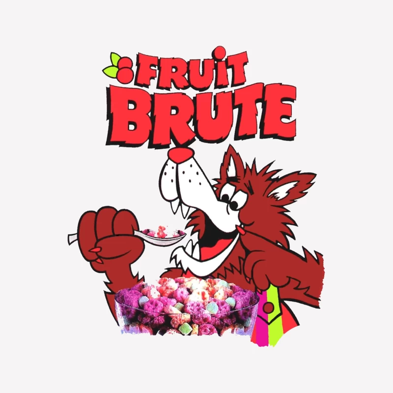 Vintage Fruit Brute Monster Cereal Mascot Logo Male T-Shirt