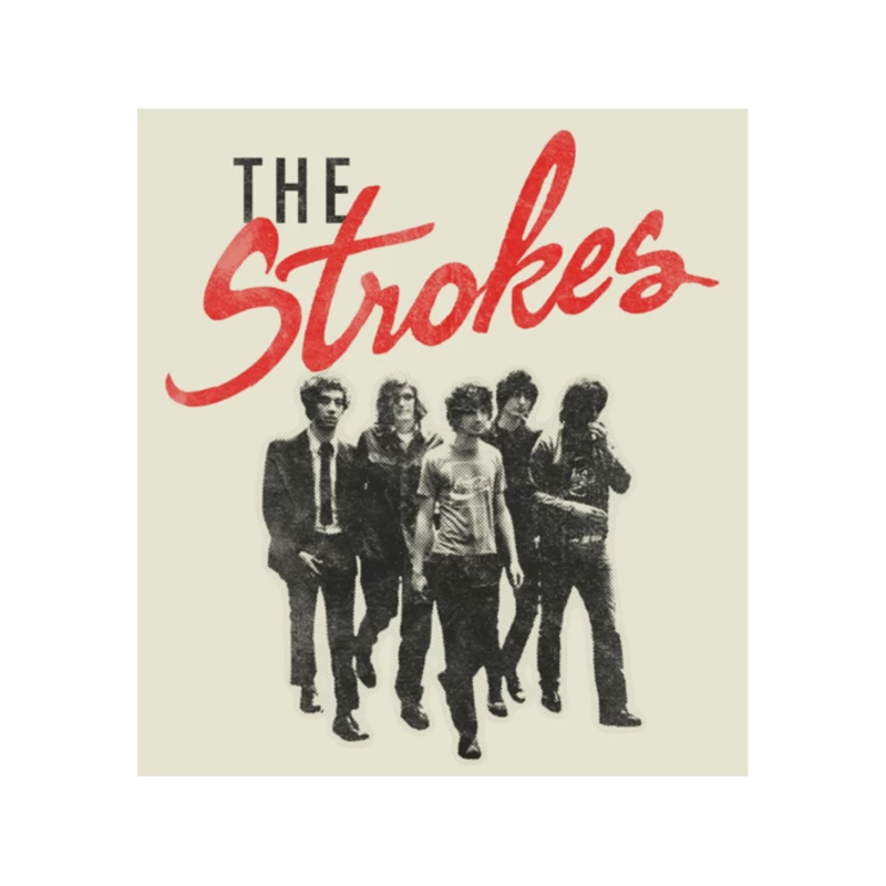 The Strokes Vintage Rock Band Album Artwork Tapestry
