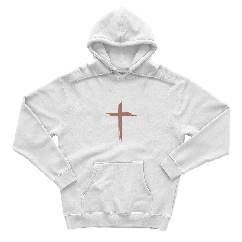 Croix en bois sur noir Homme Sweat à capuche