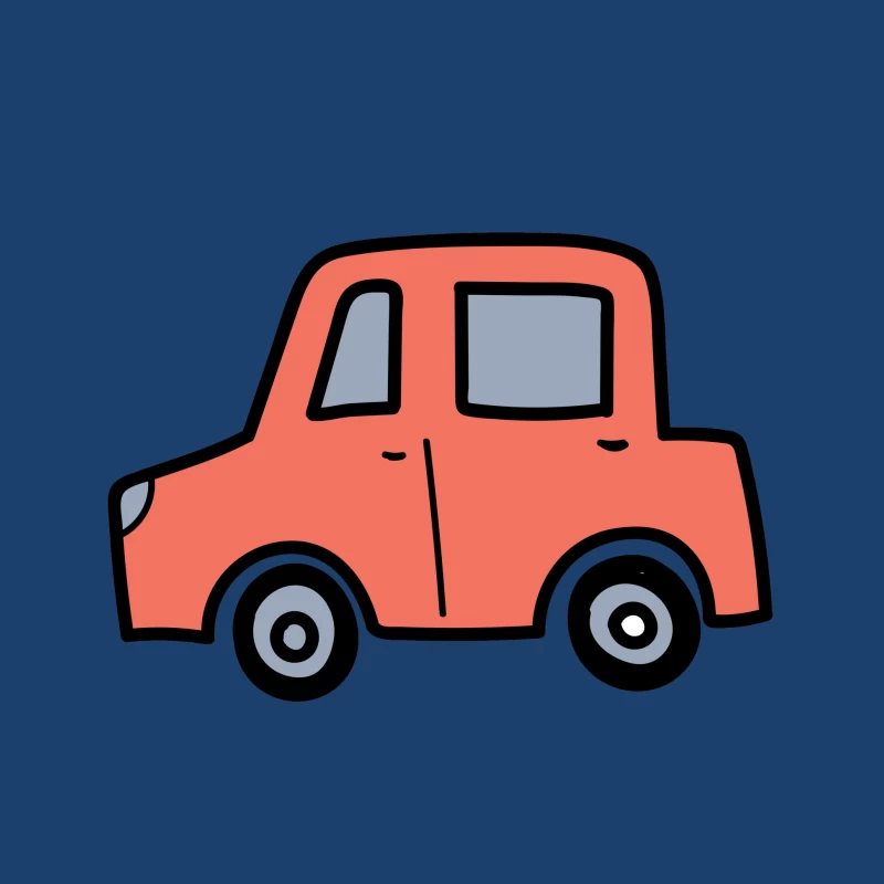 Voiture dessinée avec simplicité Femme Sweat à capuche