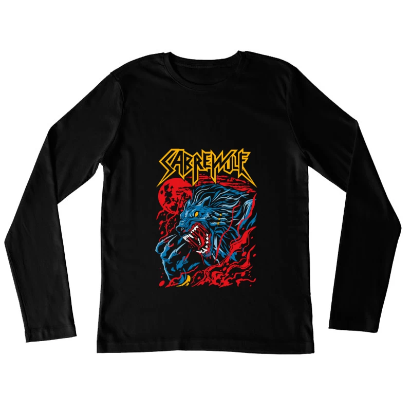 Sabrewulf Graphic Art Illustration Female Long Sleeve T-Shirt