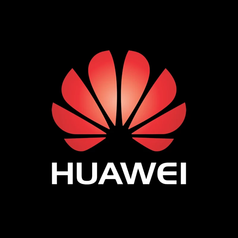 Huawei Red Corporate Logo Design Pin