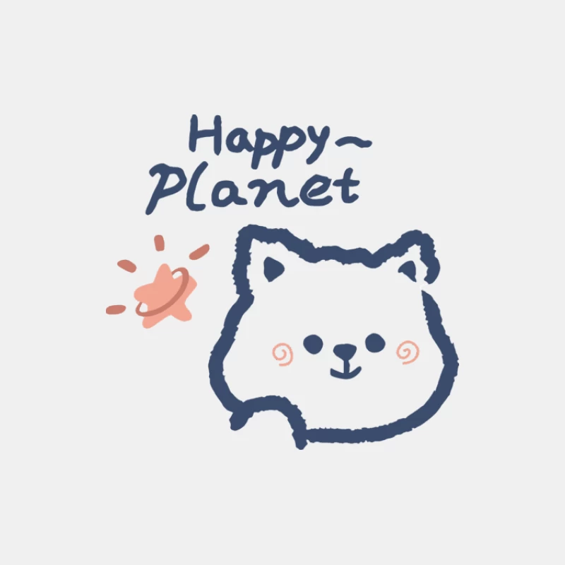 Fröhlicher Planet mit Katze und Stern Herren Tanktops
