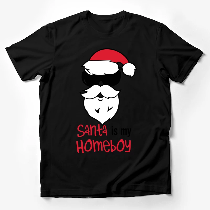 Design amusant de Santa avec lunettes de soleil Homme T-Shirt