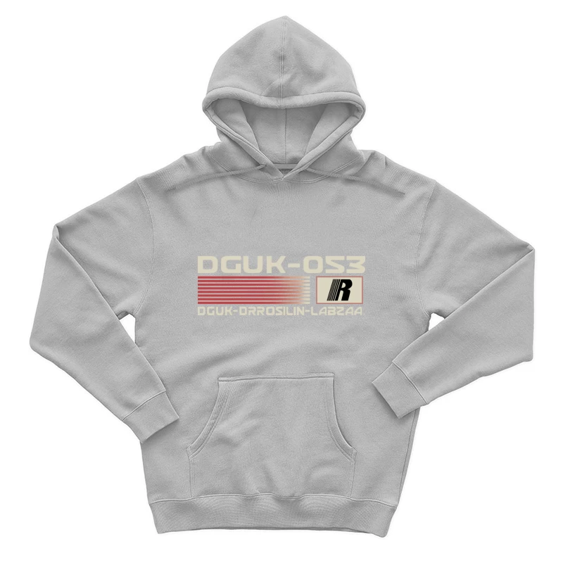 Design-Grafik DGUK-Logo Rot Herren Pullover Hoodie
