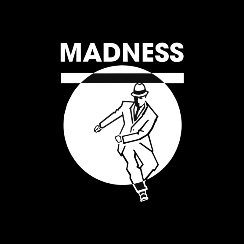 Ska Dance Madness Silhouette Logo Pin