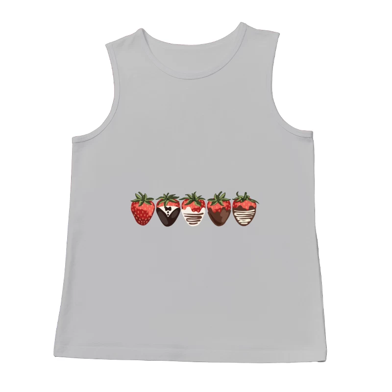 Erdbeeren mit Schokoladenüberzug Herren Tanktops