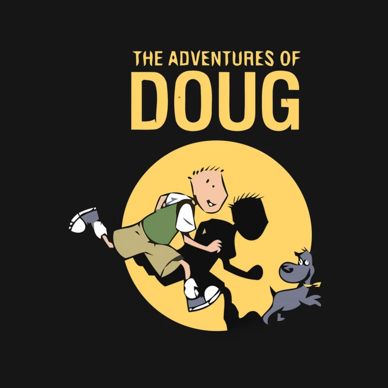 The Adventures of Doug - Classic 90s Animated Series Logo Male T-Shirt