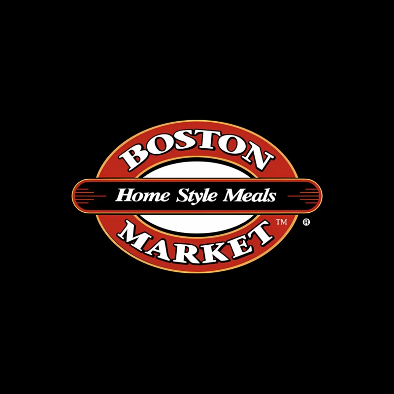 Boston Market Home Style Meals Restaurant Logo Throw Pillow