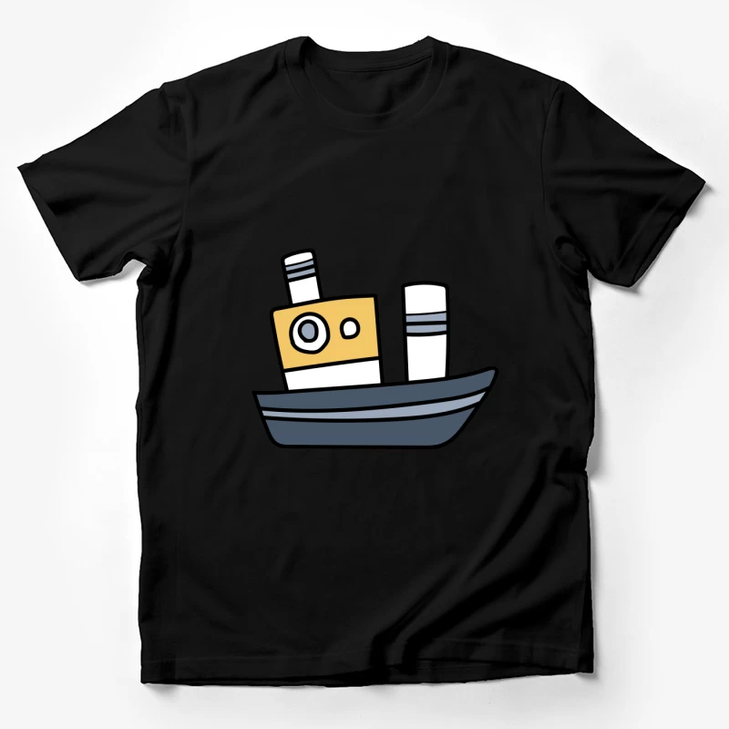 Dessin de petit bateau à vapeur Homme T-Shirt