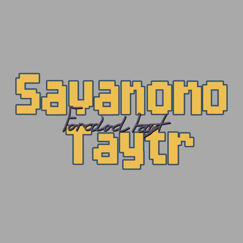 Blockschrift Design mit kreativer Typografie Herren Pullover Hoodie
