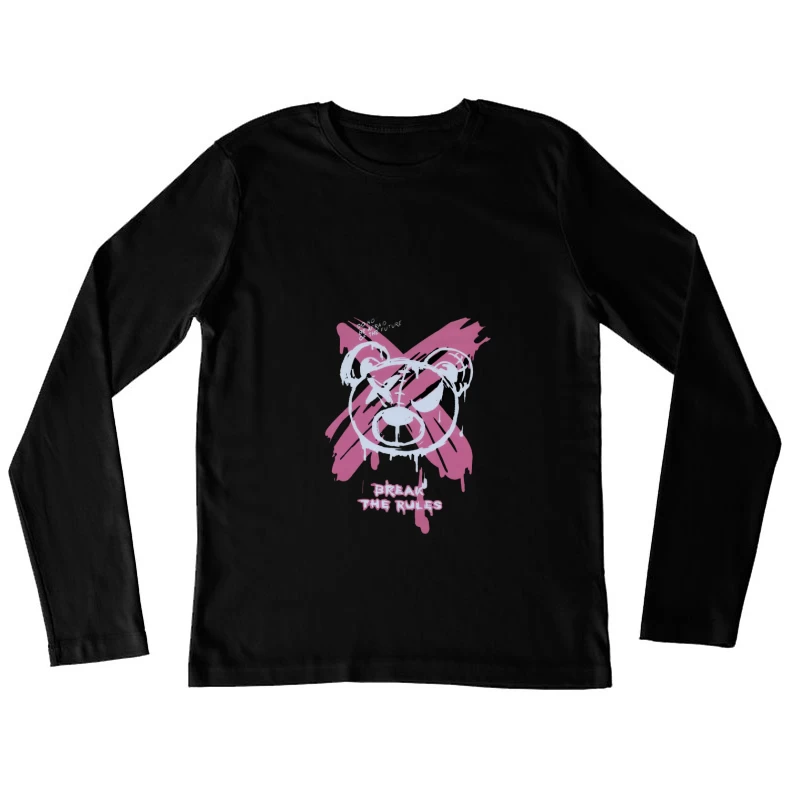 Mutiger Bär und Rebellikone Damen Langarm T-Shirt