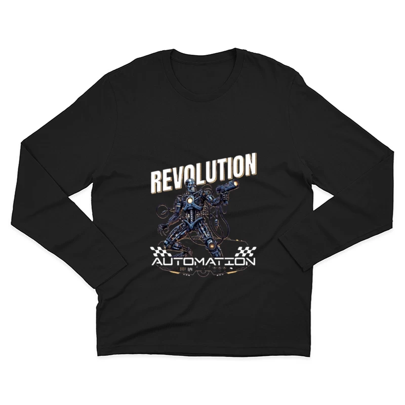 Combat Robot Revolution Sci-Fi Art Male Long Sleeve T-Shirt