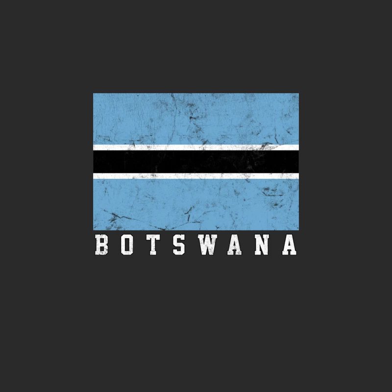 Botswana  Vintage Look Flag Design Baseball Cap
