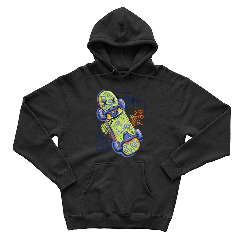 Funky Skateboard Design Herren Pullover Hoodie