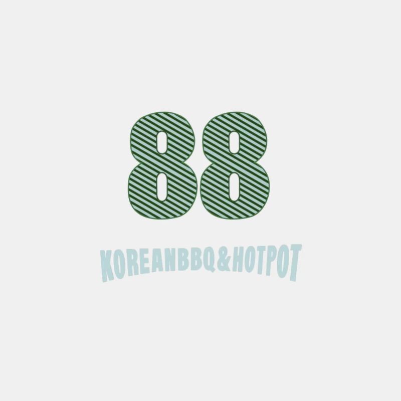 88 Korean BBQ & Hotpot Logo Design Herren Tanktops