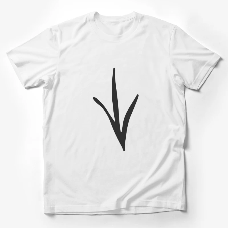 Empreinte d'oiseau minimaliste Homme T-Shirt