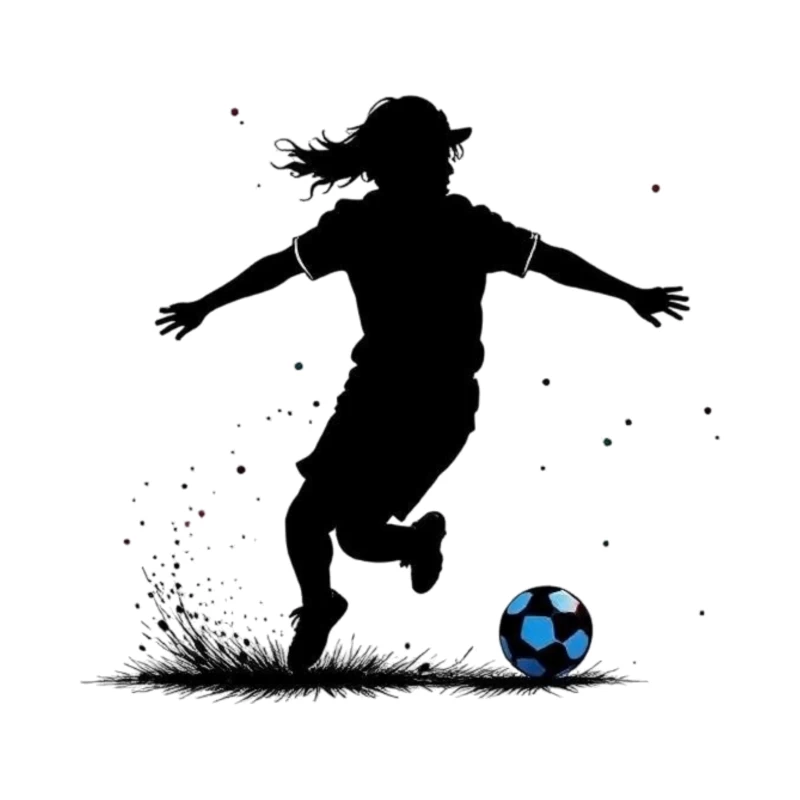 Dynamic Soccer Celebration Throw Pillow