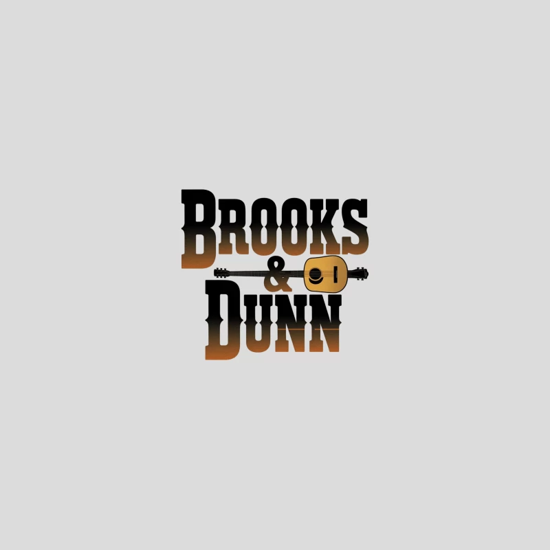 Brooks & Dunn: Iconic Country Music Logo with Guitar Baseball Cap