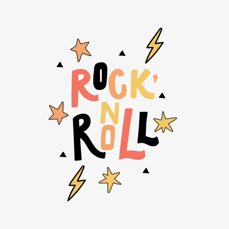 Design Rock 'n' Roll coloré Homme Sweat-shirt à enfiler