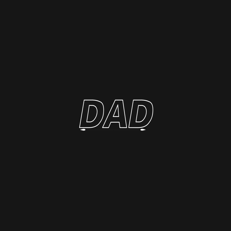 Texte simple DAD en gras Femme T-Shirt