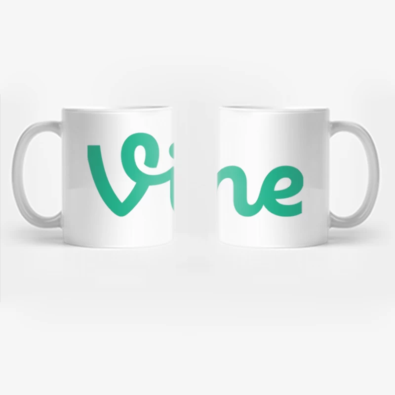 Vine Social Media Platform Green Logo Coffee Mug