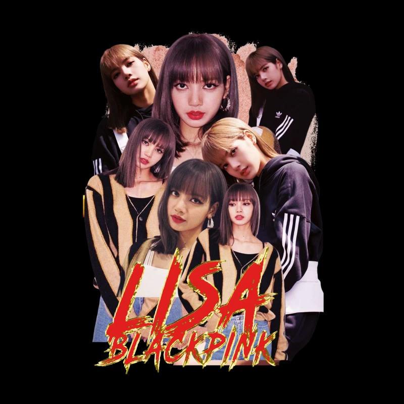 Lisa from BLACKPINK - K-pop Idol and Fashion Icon Throw Pillow