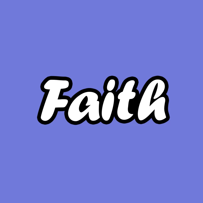 Word Art: Faith Desk Mat