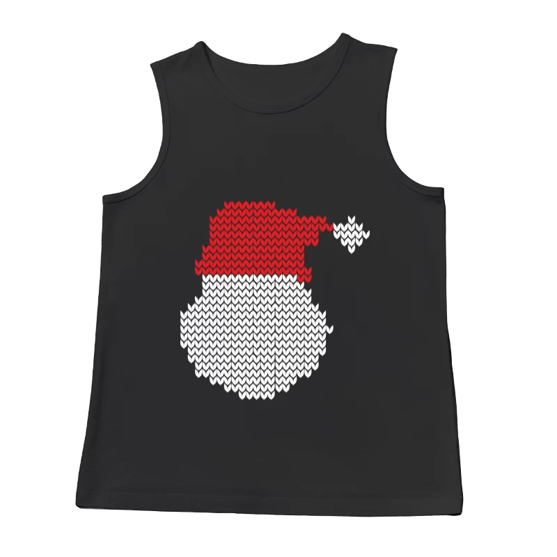 Bonhomme de neige avec chapeau de Noël en pixel art Homme Débardeur