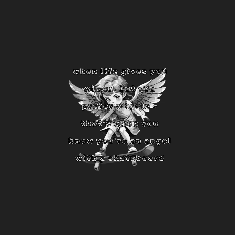 Angel on a Skateboard Bucket Hat