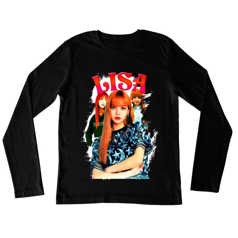 LISA: A K-Pop Icon in Fashion and Music Female Long Sleeve T-Shirt