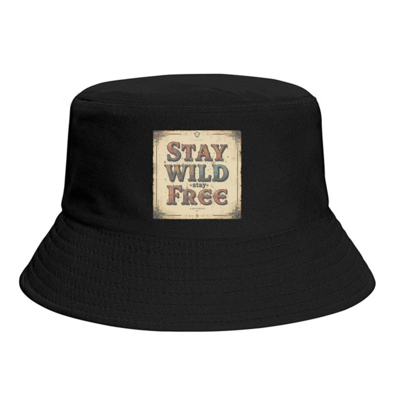 Vintage Inspirational Typography Design Bucket Hat