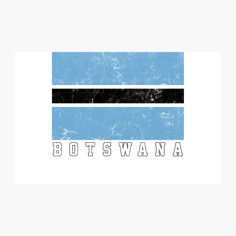 Botswana  Vintage Look Flag Design Travel Mug