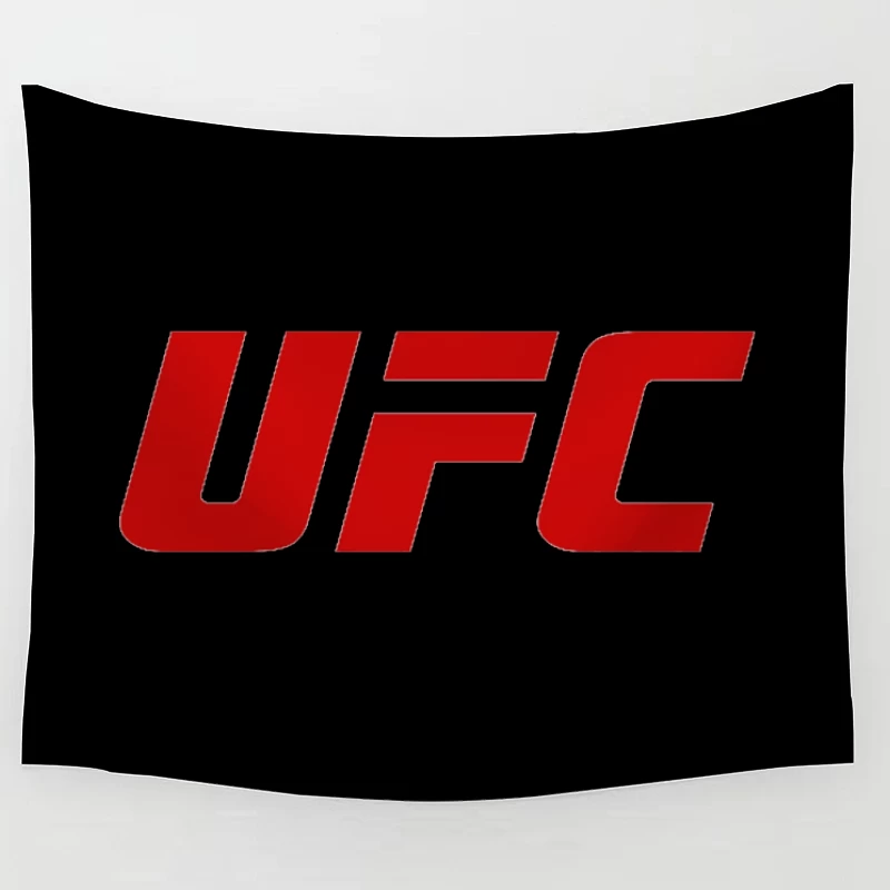 UFC (Ultimate Fighting Championship) Official Red Logo Tapestry