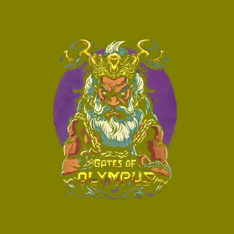 Mythological Illustration of Zeus from Greek Mythology Throw Pillow