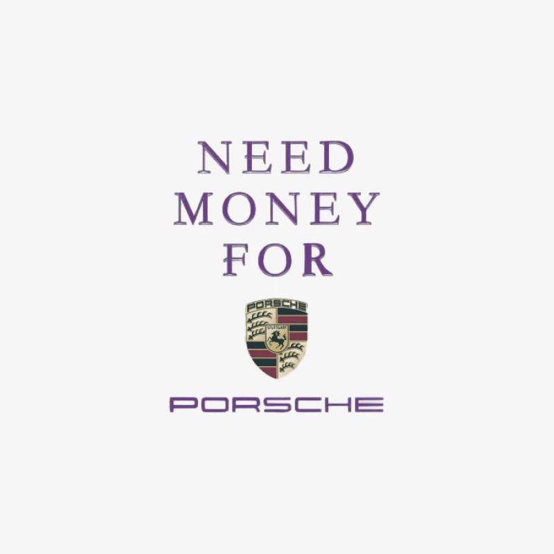 Besoin d'argent pour une Porsche Femme Sweat-shirt à enfiler