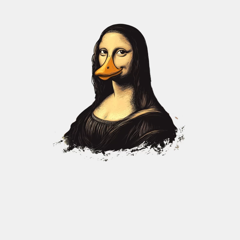 Mona Lisa Duck Face Renaissance Art Parody Male Tank Top
