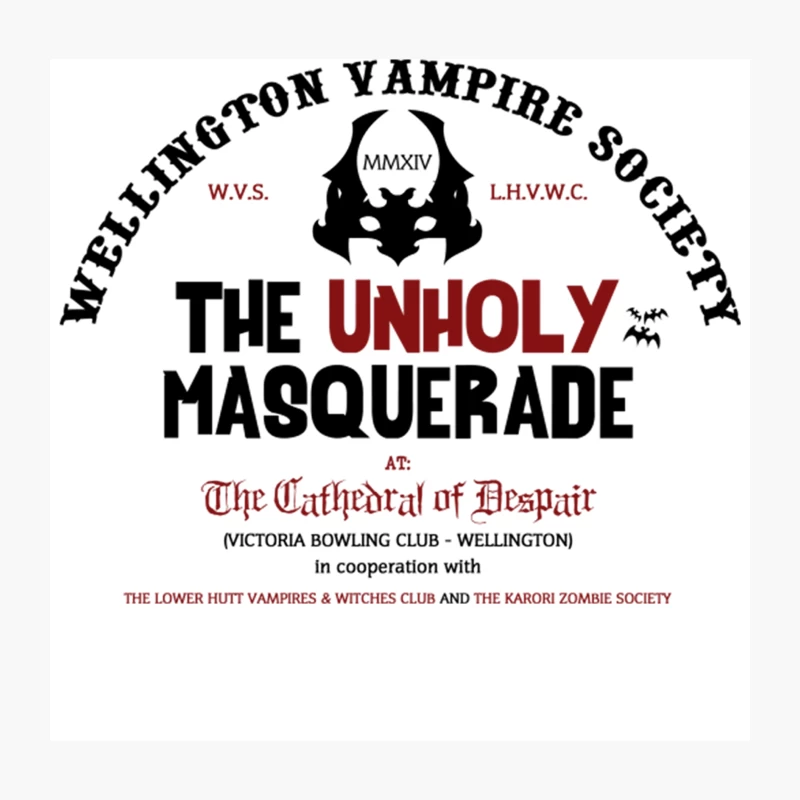 The Wellington Vampire Society Throw Pillow