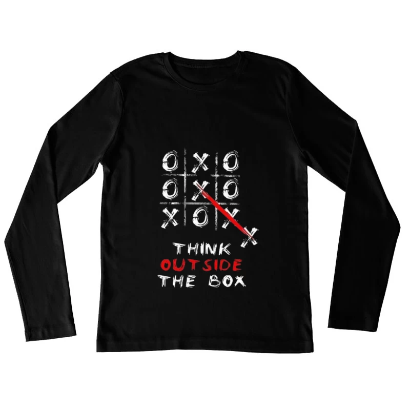 Tic Tac Toe Game Design Female Long Sleeve T-Shirt