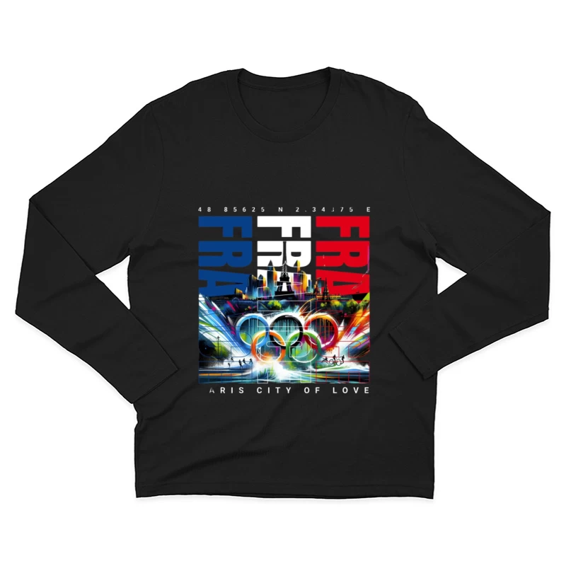 Jeux Olympiques à Paris Homme Manches Longues T-Shirt