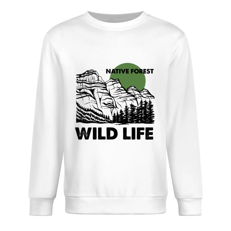 Natur, Erhaltung, Baumkronen Herren Pullover Sweatshirt