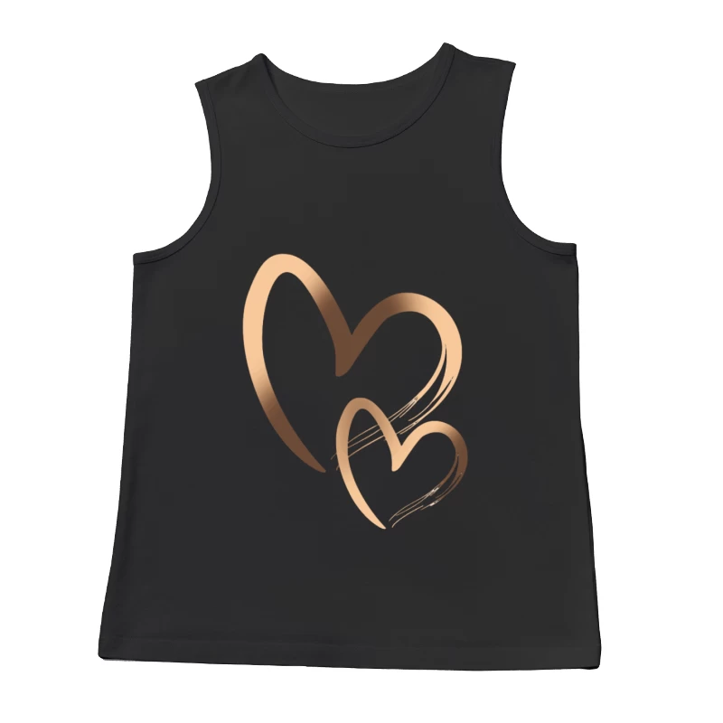 Zwei ineinander verschlungene Herzen Herren Tanktops