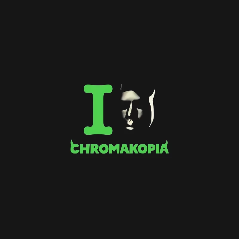 Green Chromakopia Logo with Mushroom Graphic Design Desk Mat